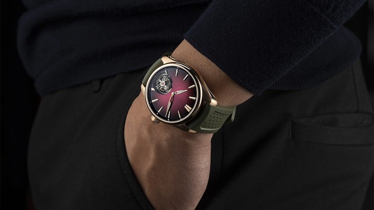 Pioneer Tourbillon Burgundy ©&nbsp;H.Moser & Cie.