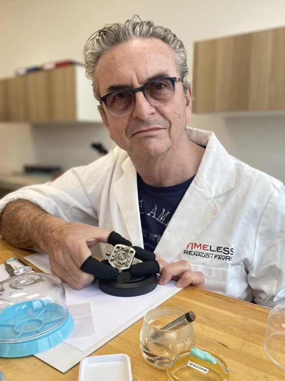 Dominique Renaud, watchmaking developer and prototypist at Timeless Geneva © Lorige
