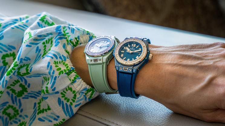 Big Bang One Click Petrol Blue Mint Green © Hublot