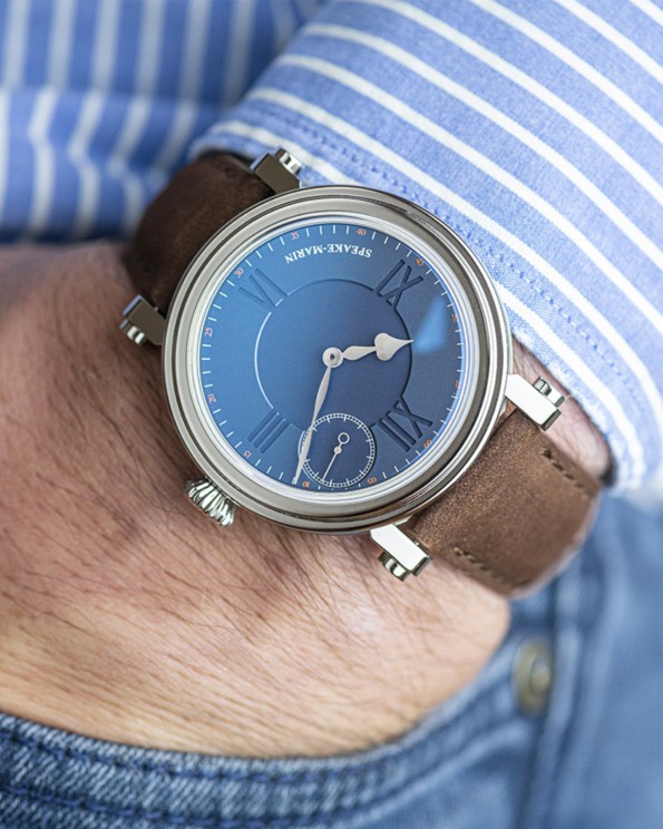 Academic One & Two Metallic Blue 38mm © Speake Marin