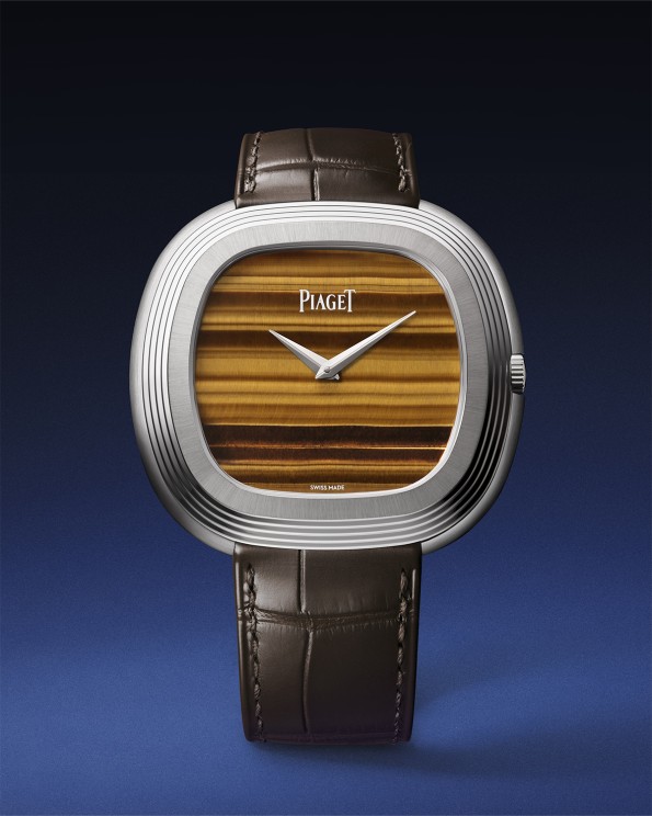 Piaget Montre Andy Warhol, boîtier coussin 45 x 43 mm, 8,08 mm d’épaisseur, calibre automatique, 40 heures de réserve de marche, EUR 58'000. © Piaget