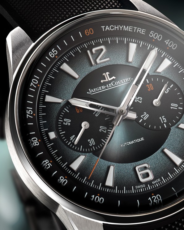 Close up of the new Polaris Chronograph with it's new dial ©Jaeger-LeCoultre