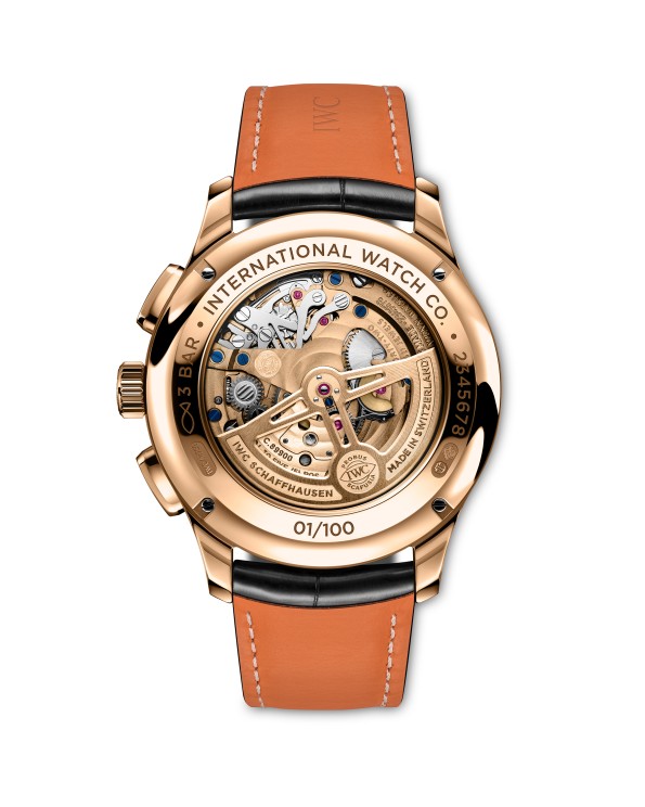 the back of the Portugieser Tourbillon Rétrograde Chronograph ©IWC Schaffhausen