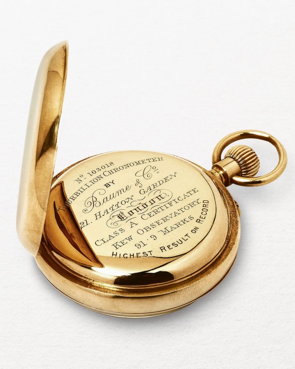 Montre de poche Baume récompensée en 1892 ©Baume & Mercier