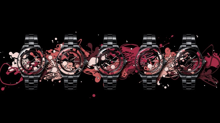 Coffret J12 « DRIPPING ART » limité à 5 exemplaires&nbsp;© Chanel