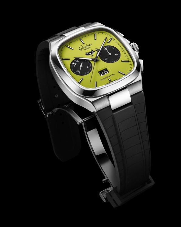 La Chronographe Date Panorama en vert © Glashütte Original