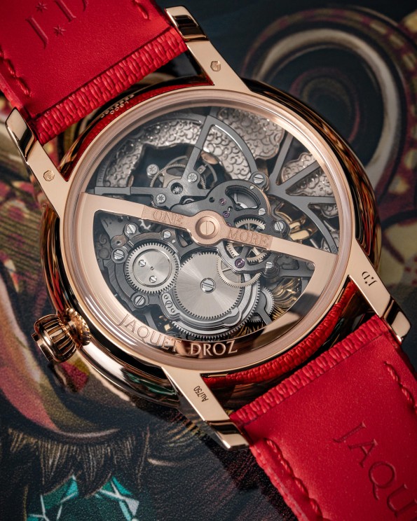 La Tourbillon Skelet Or Rouge - Masque Dragon © Jaquet Droz