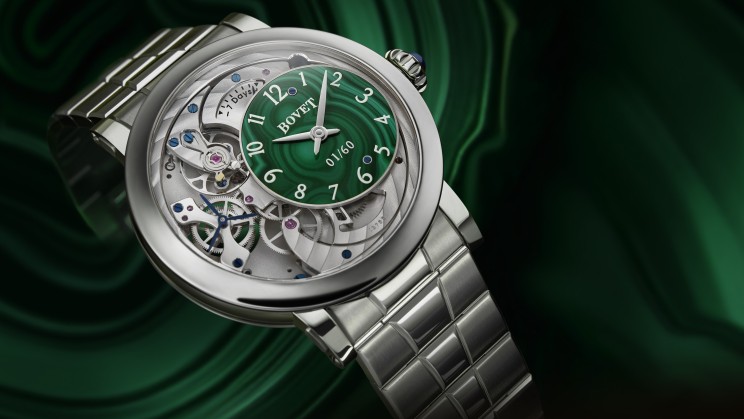 Le Récital 12 avec le cadran en malachite © BOVET