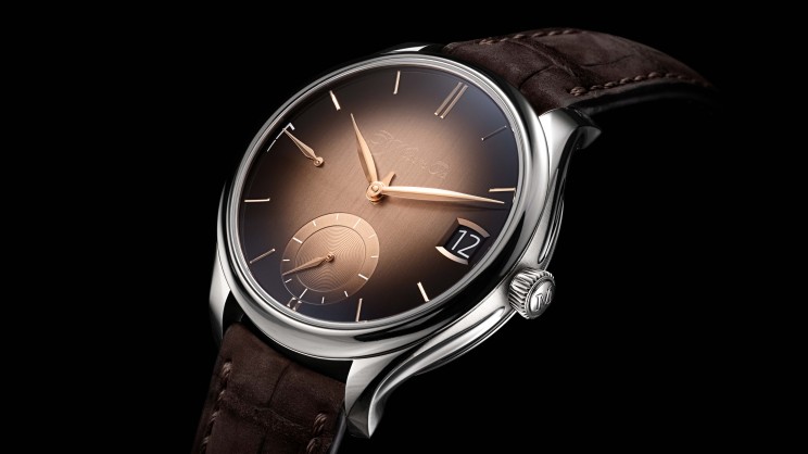 The Endeavour Perpetual Calendar Smoked Salmon © H. Moser & Cie.