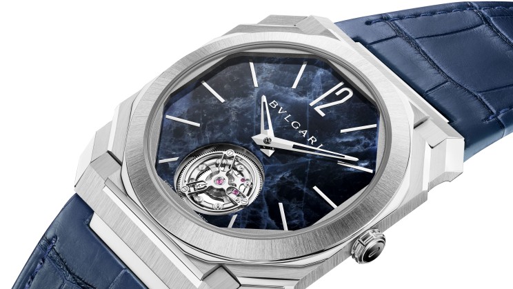 La nouvelle Octo Finissimo Marble Tourbillon © Bvlgari