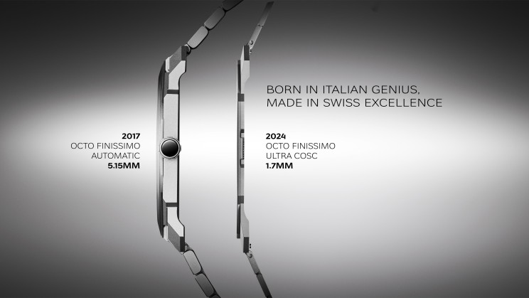 Les Octo Finissimo en 2017 et en 2024 © Bvlgari 