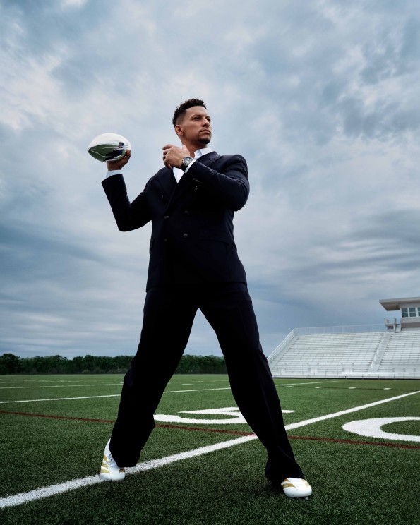 Patrick Mahomes wearing the Big Bang Unico Titanium Ceramic © Hublot 