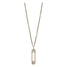 Safety Pin Long Necklace Couture Limited Edition