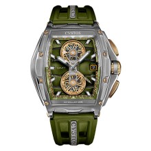 Chrono GMT Grey Steel/Kaki © Cvstos