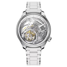 Chapitre 4 Tourbillon Squelette Ice White © BA111OD