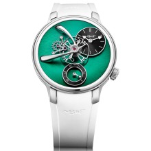 LM101 EVO platine-cadran traitée CVD vert © MB&F