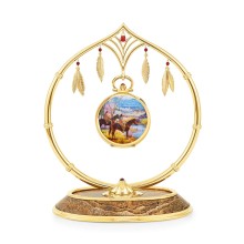 Pocket Watch Minature Enameling "Apsaalooke Sentinels"