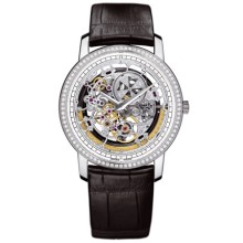 Traditionnelle openworked diamond-set self-winding