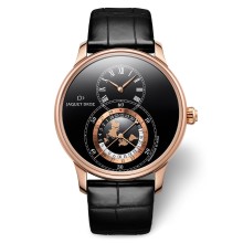 Grande Seconde Dual Time Black Enamel
