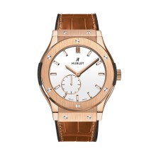 King Gold White Shiny Dial