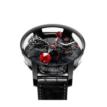 Astronomy Black Ceramic Black And Red Movement