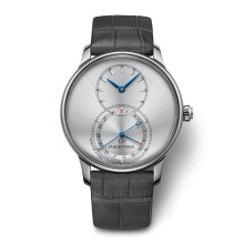 Grande Seconde Quantième Satin-Brushed Gray