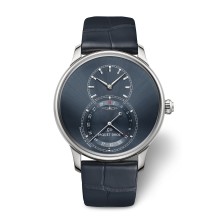 Grande Seconde Quantième Satin-brushed Blue