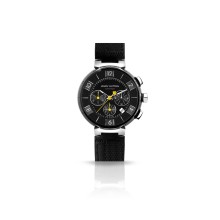 Tambour In Black Chronograph