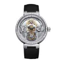 Tambour Moon Tourbillon Volant "Poinçon de Genève" Pavée