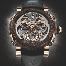Titanic-DNA rusted steel T-oxy III Skeleton Chronograph Tourbillon
