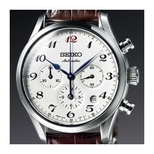 Presage automatic chronograph enamel dial