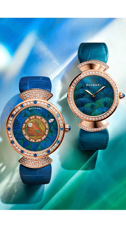 Divas' Dream Peacock Feather Marquetry © Bulgari