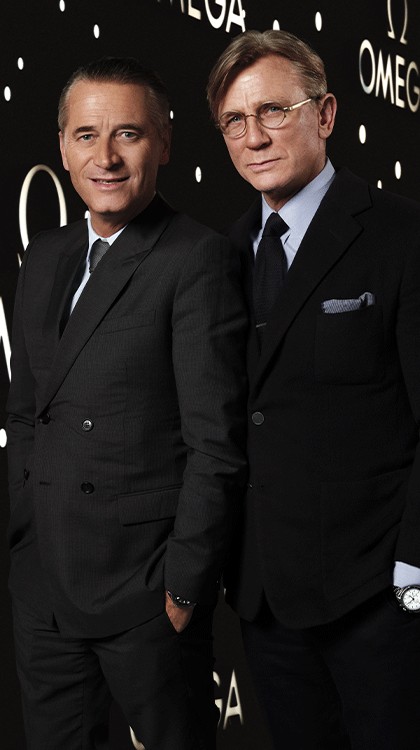 Raynald Aeschlimann & Daniel Craig © Omega