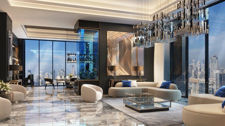 Burj Binghatti Jacob & Co. Residences residential hypertower © Jacob & Co.