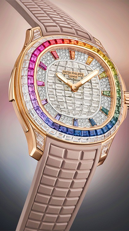 The Aquanaut Luce “Rainbow” Minute Repeater Haute Joaillerie 5260/355R-001 © Patek Philippe 